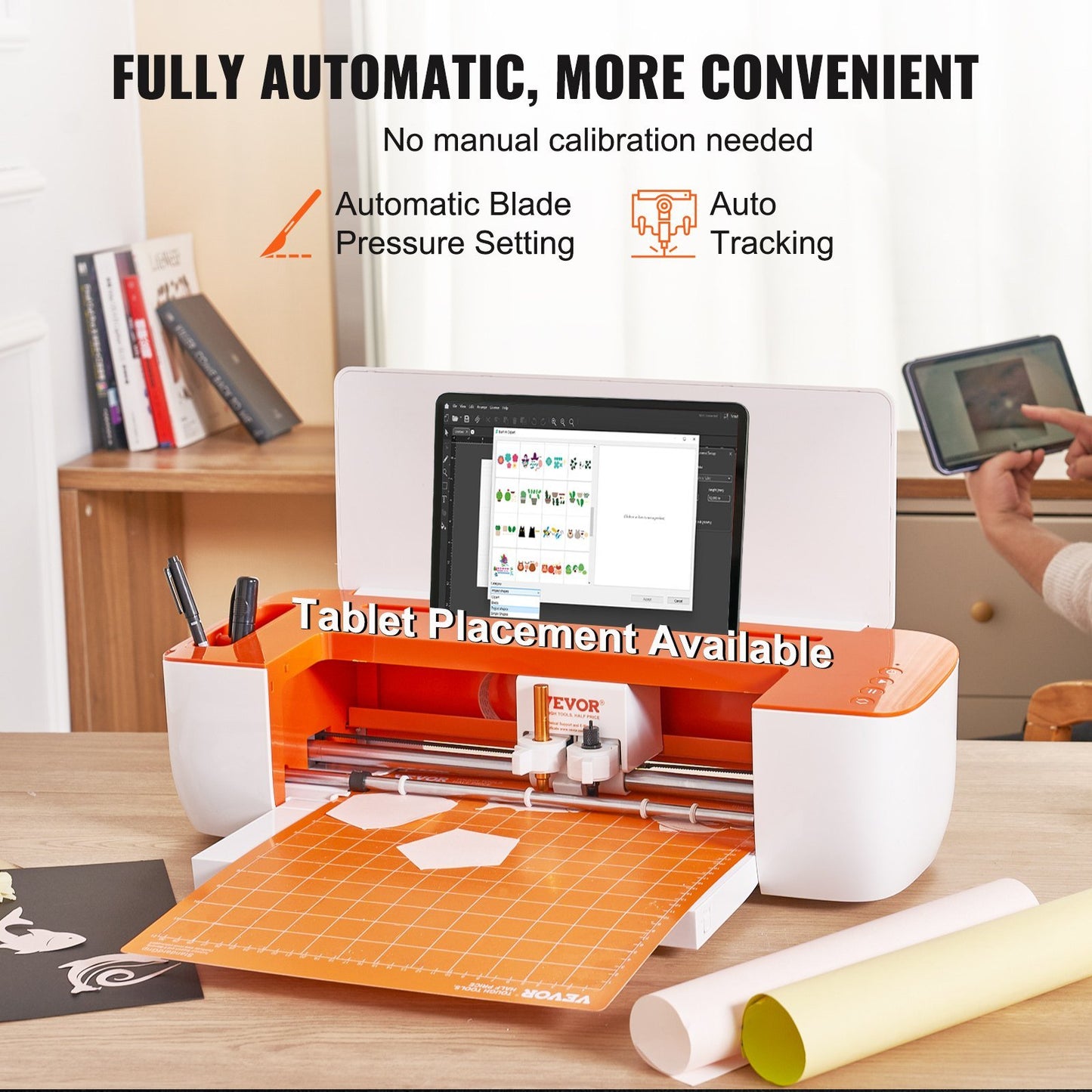 VEVOR Vinyl Cutter Machine with Bluetooth Connectivity – DIY Cutting Machine with Design Library