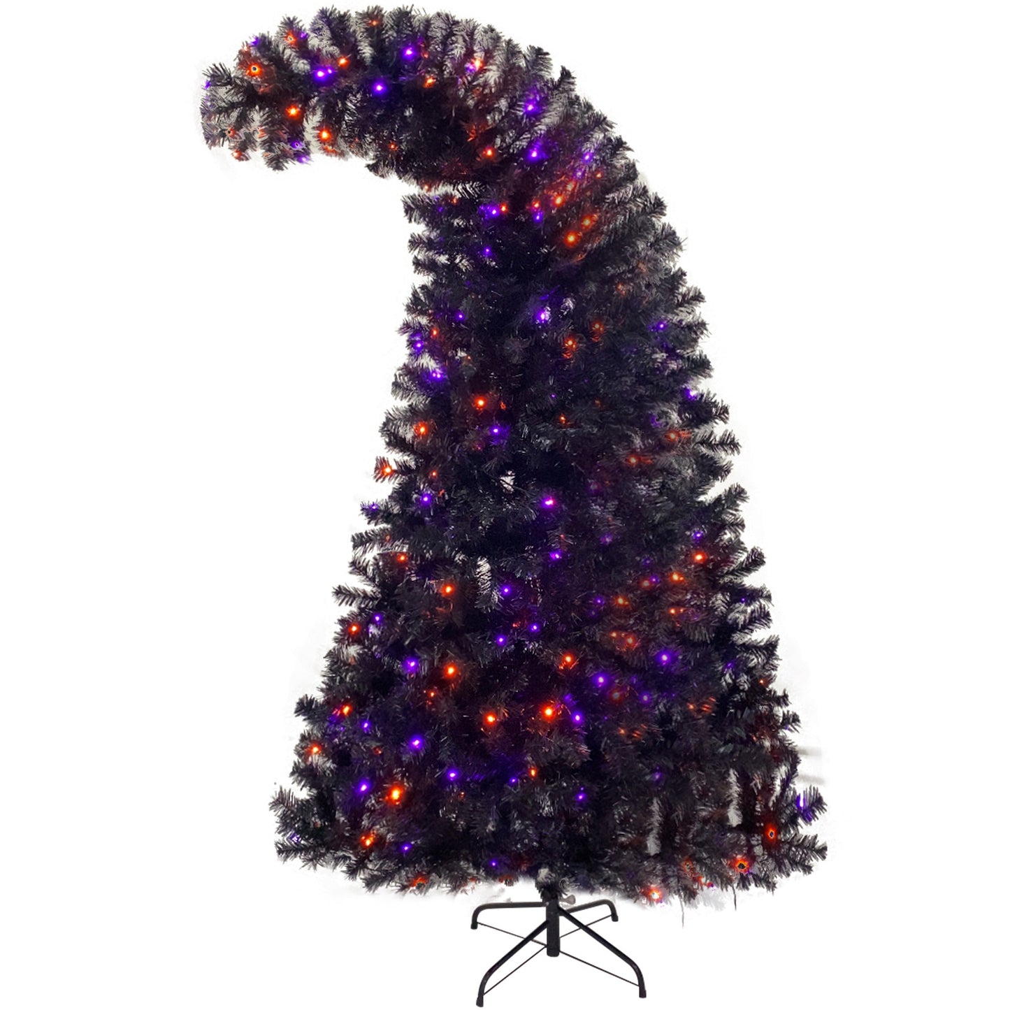 6FT Artificial Fir Bent Top Halloween Christmas Tree