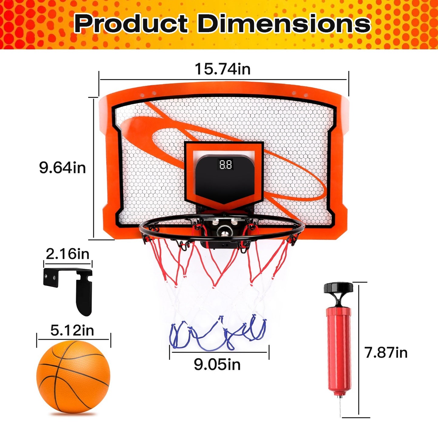 Dunk Master Indoor Basketball Hoop Set