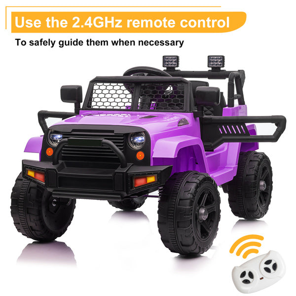 Purple Thunder Ride-On Jeep