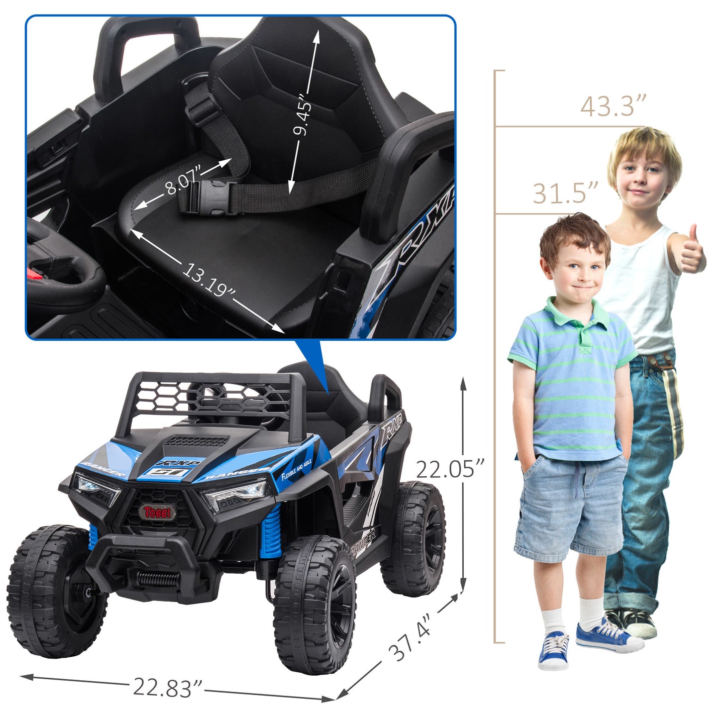 Adventure Blue Racer Mini UTV