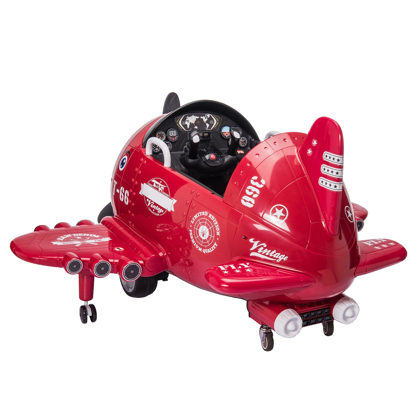 Red Sky Explorer 12V Ride-On Toy Plane