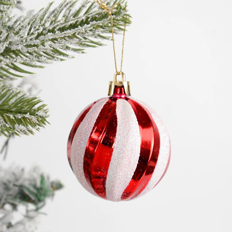 14pcs Christmas Ball Ornaments Set-Candy Cane