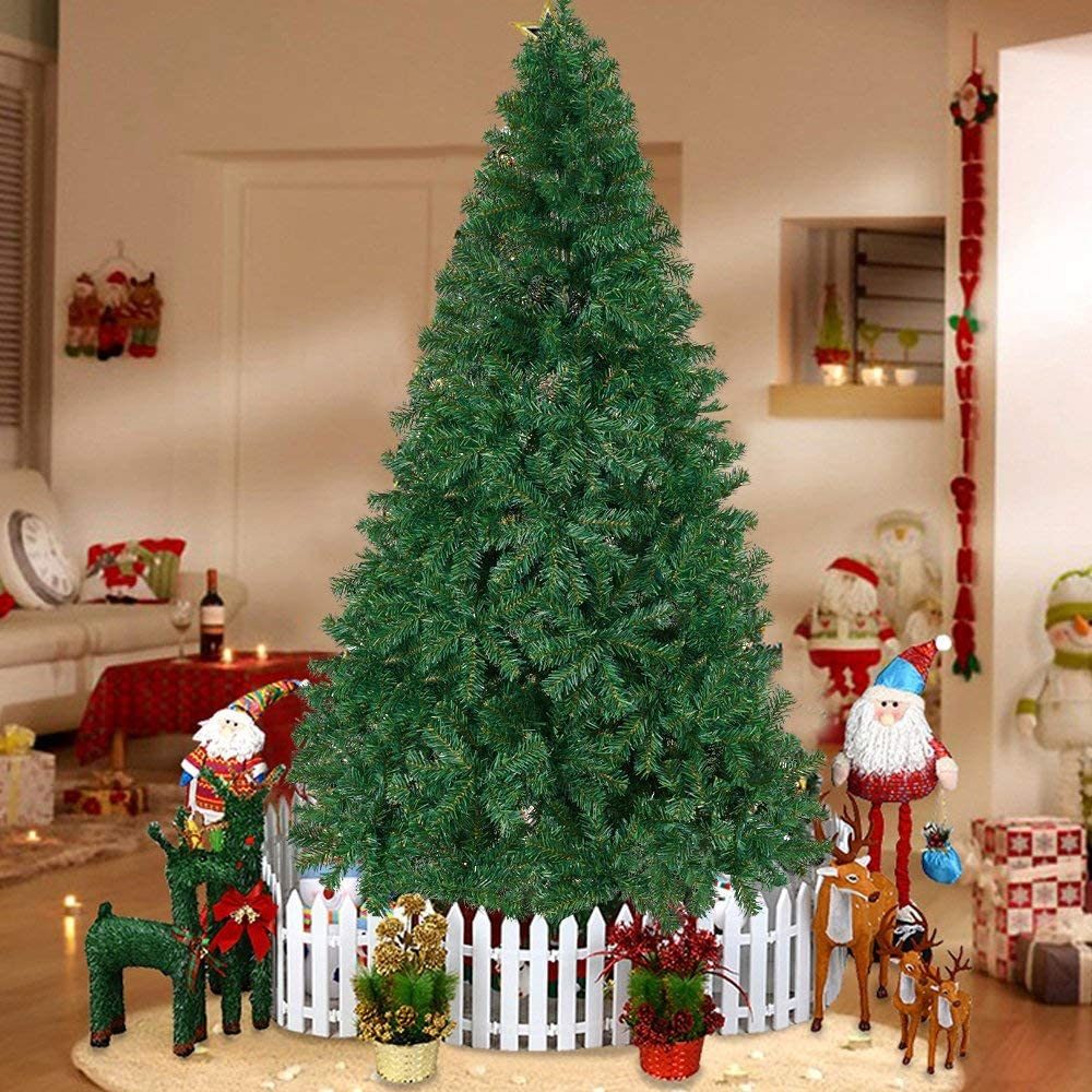 10' Premium Spruce Artificial Christmas Tree with Metal Stand - Green