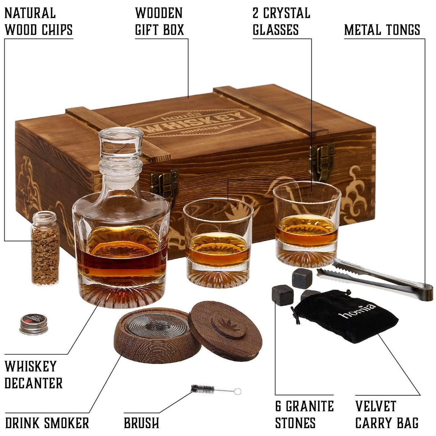 SmokeFusion: Whiskey Smoker & Glass Set