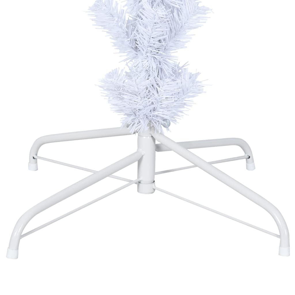 6ft White- Upside-Down Artificial Christmas Tree with Stand