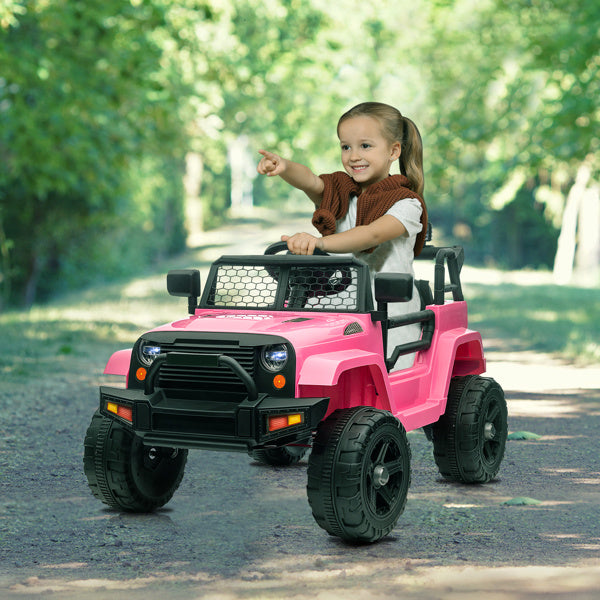 Pink Racer Ride-On Jeep