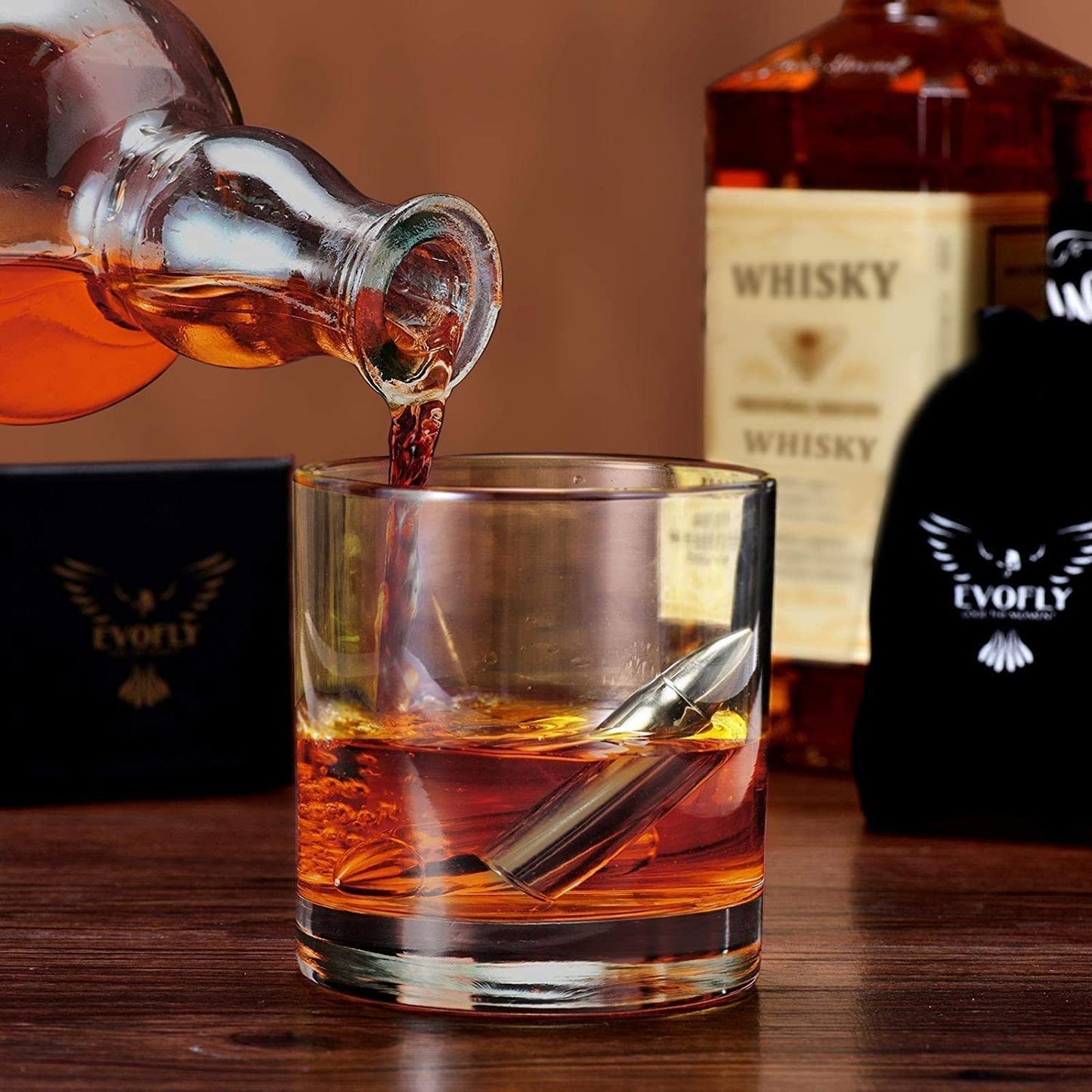 Bullet Chill: The Ultimate Whiskey Stones Set