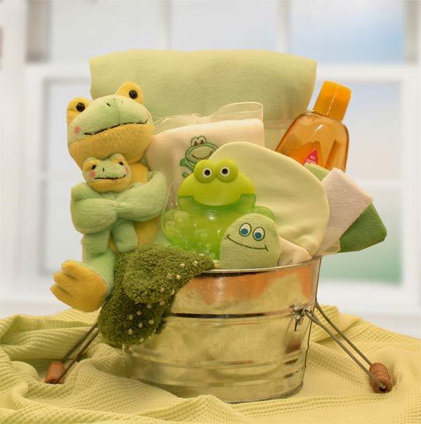 Little Pollywogs New Baby Bath Gift Basket