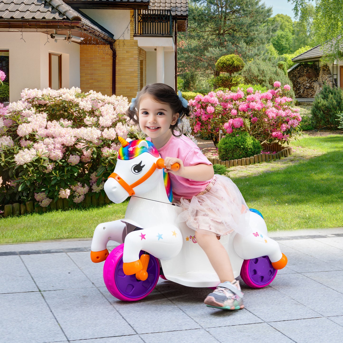 Magical Unicorn Ride-On Car