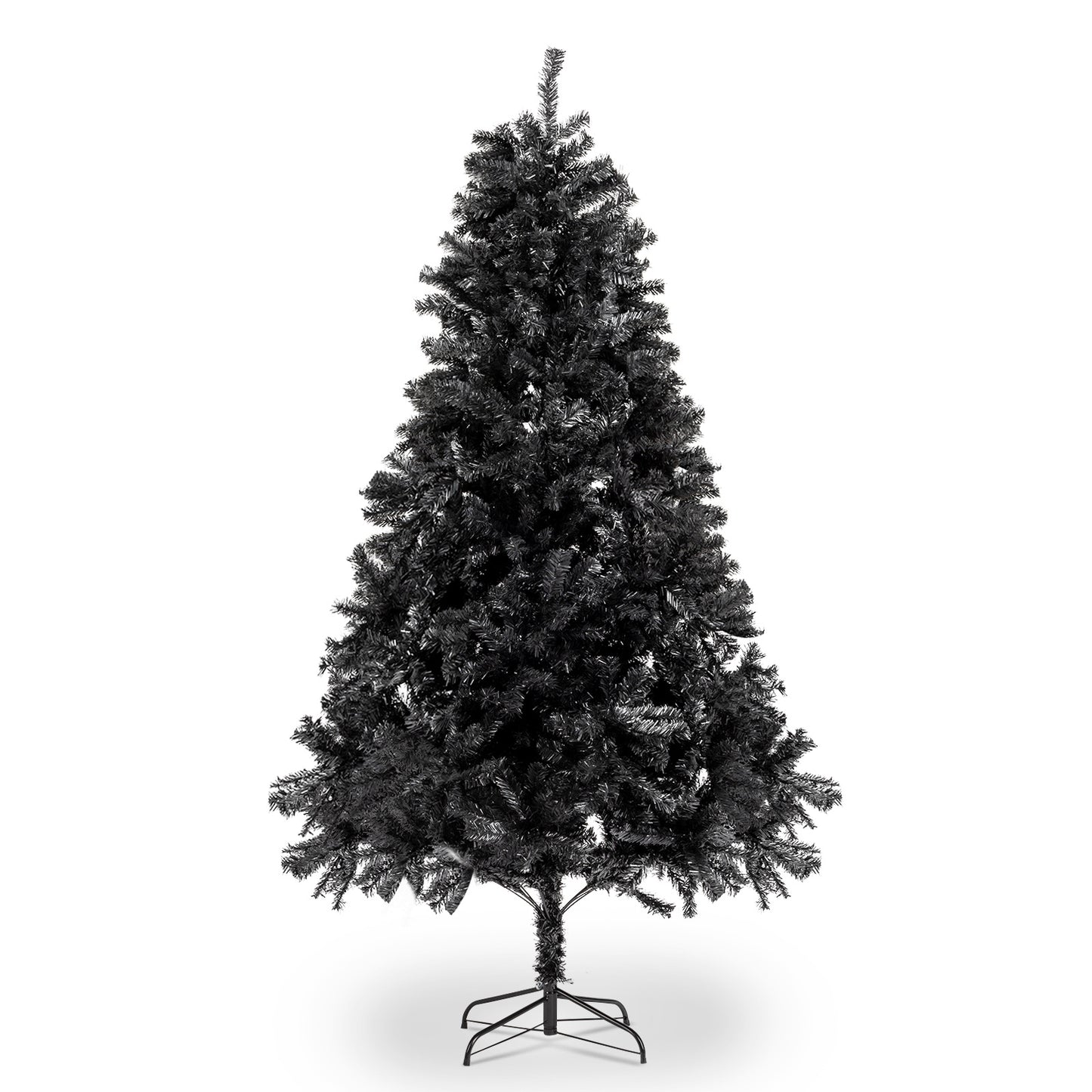 7.5ft 2500 Branches Black Christmas Tree