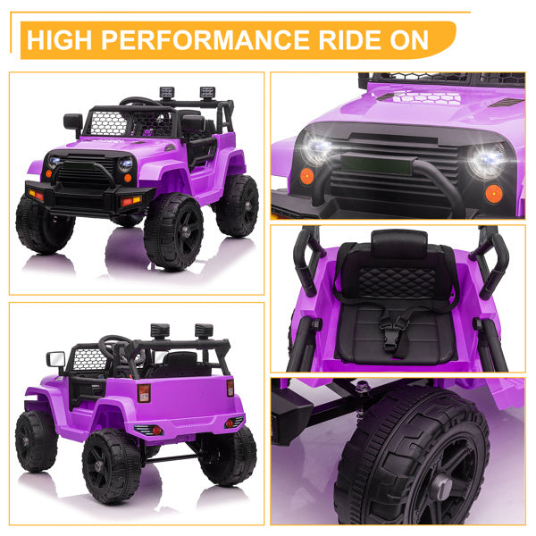 Purple Thunder Ride-On Jeep