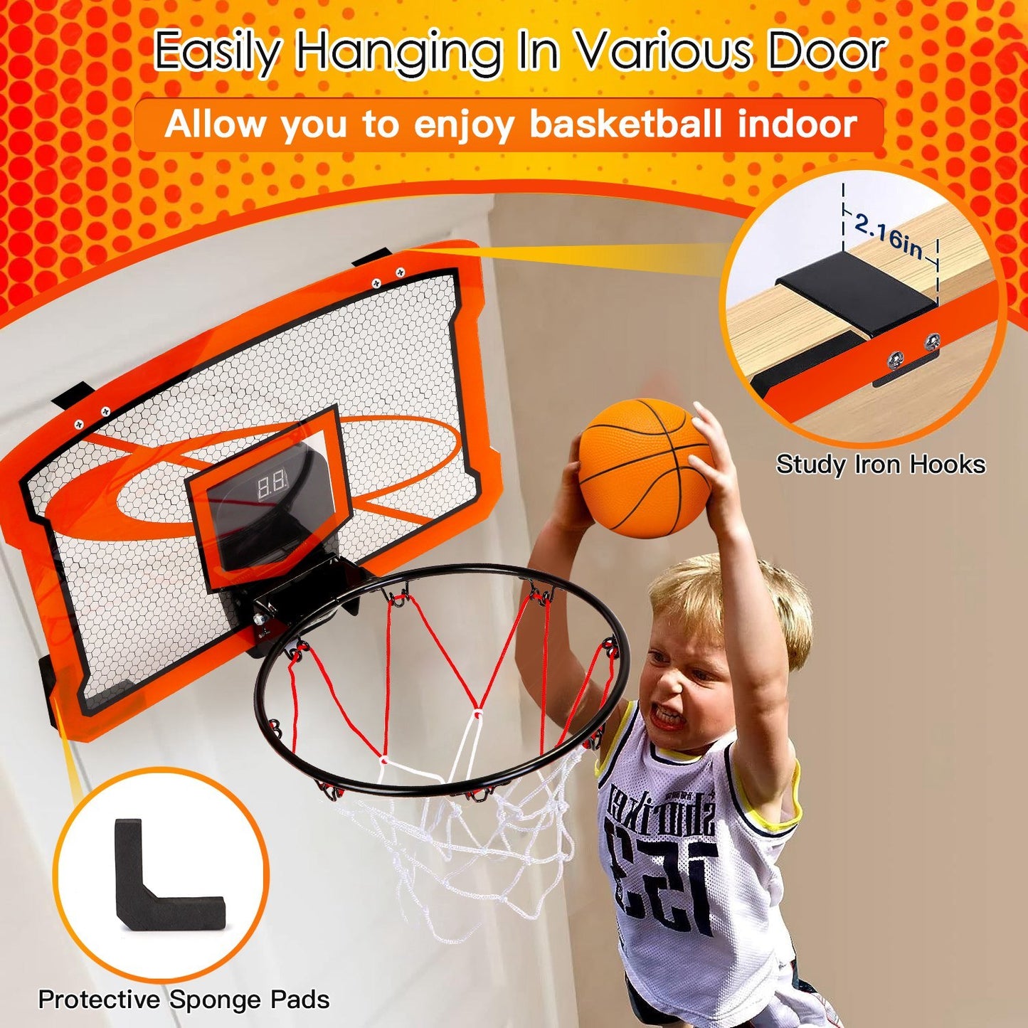 Dunk Master Indoor Basketball Hoop Set