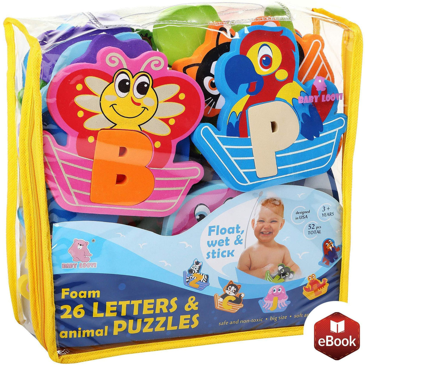 Bath Time Alphabet Fun Set w/Ebook