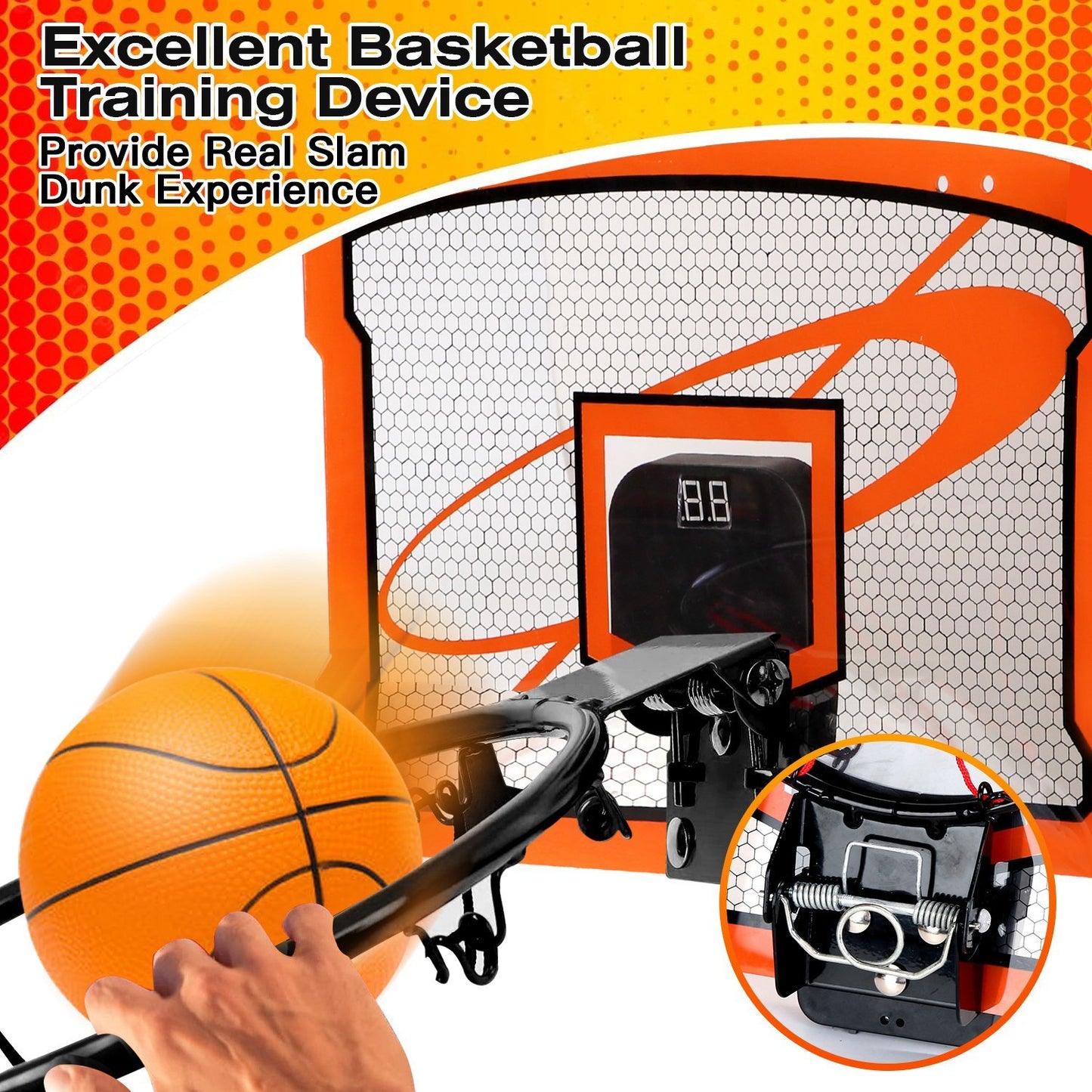 Dunk Master Indoor Basketball Hoop Set