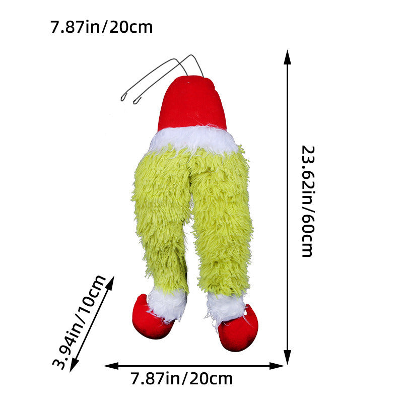 Grinch Green Plush Toy Christmas Tree Decorations