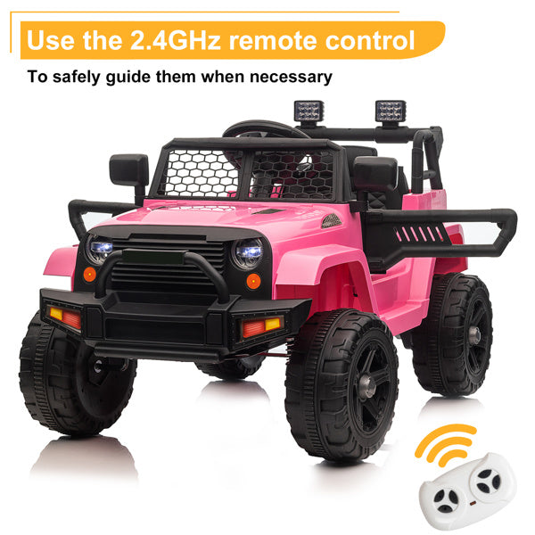 Pink Racer Ride-On Jeep