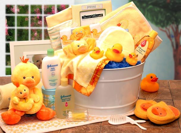 Ducky Delight Bath Time Gift Basket