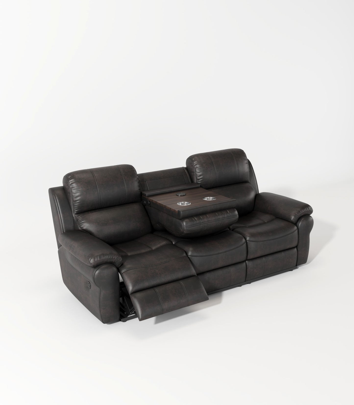 3-Seat Recliner Sofa - Espresso