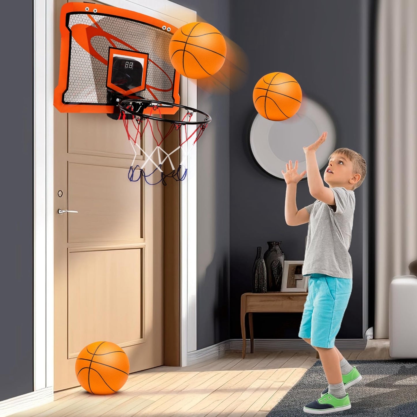 Dunk Master Indoor Basketball Hoop Set