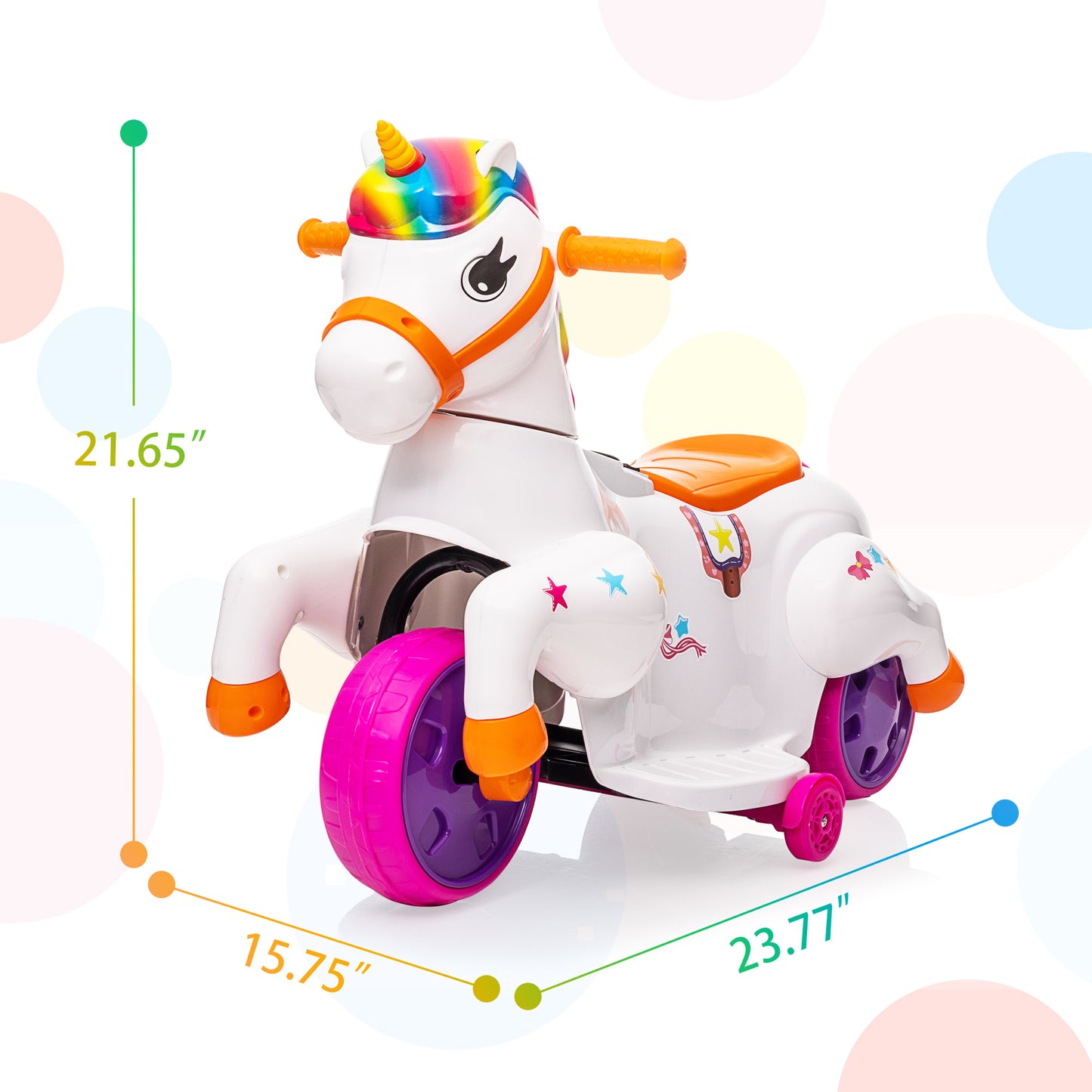 Magical Unicorn Ride-On Car