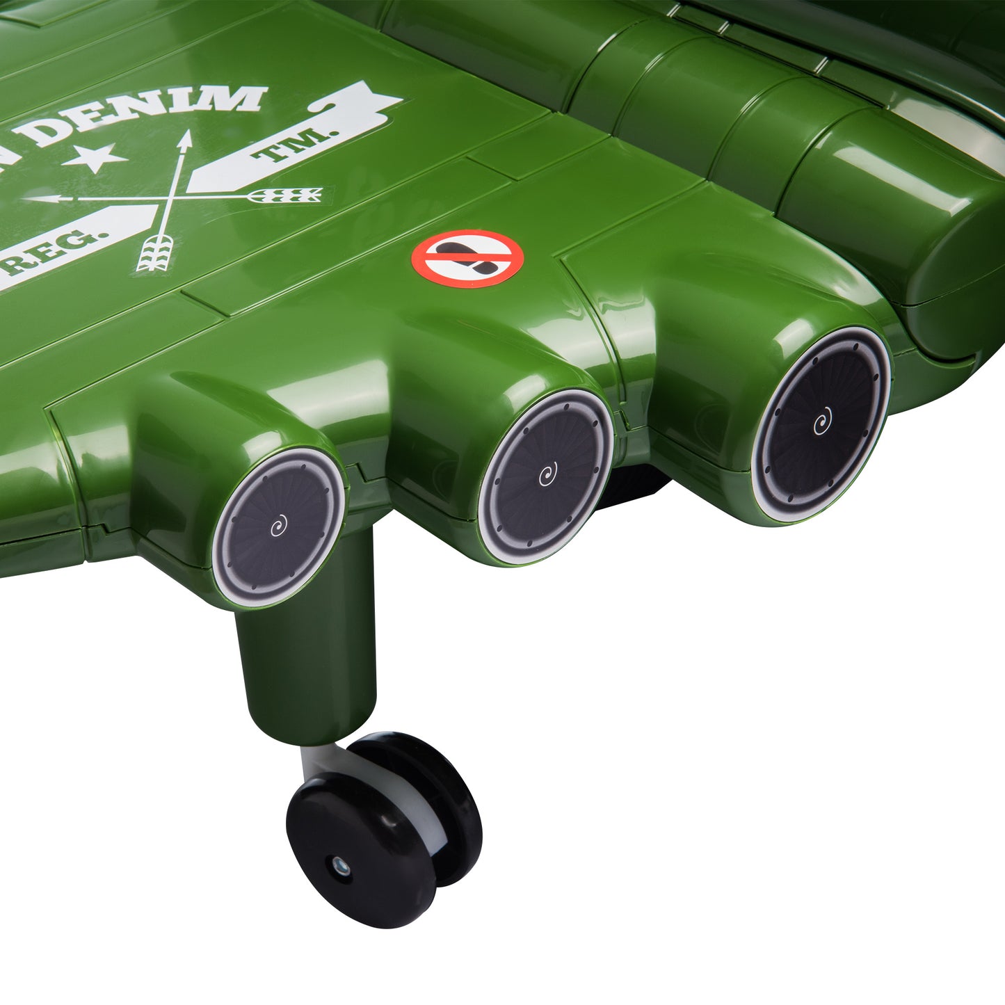 Army Green Sky Patrol 12V Ride-On Toy Plane