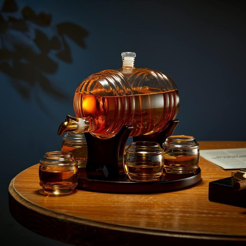 BarrelCraft: Artisan Whiskey Decanter Set