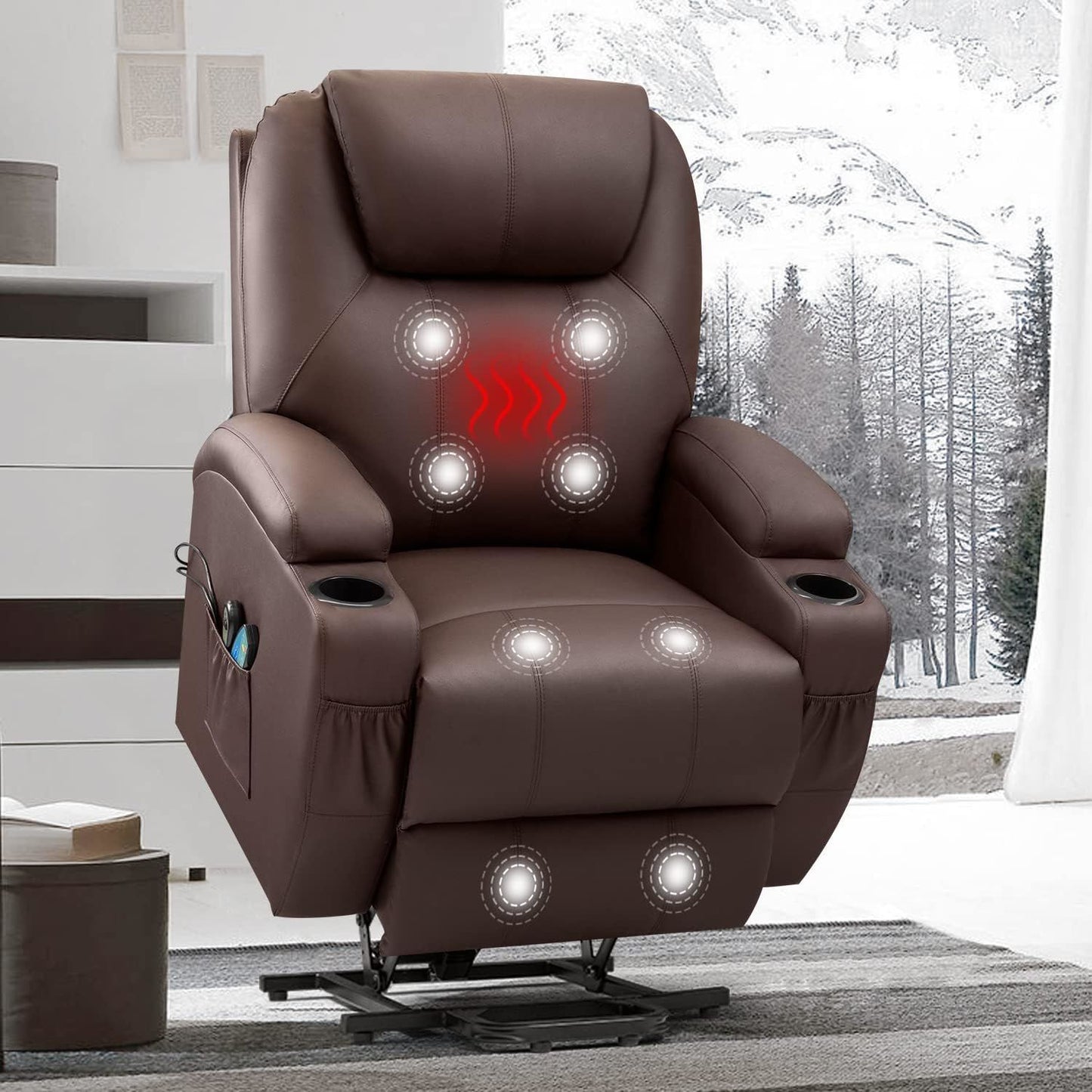 Electric Power Lift Recliner Chair with Massage/Heat