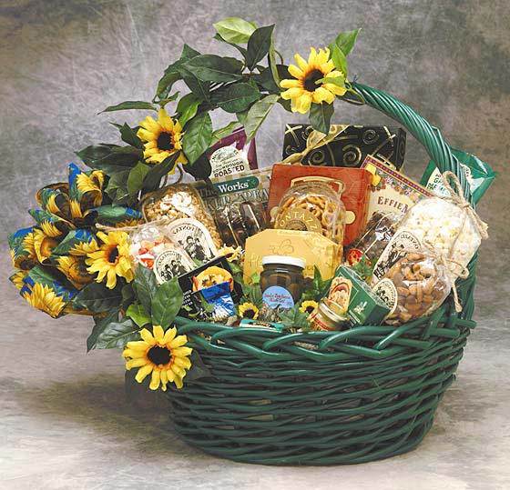 Sunflower Treats Gift Basket- Medium