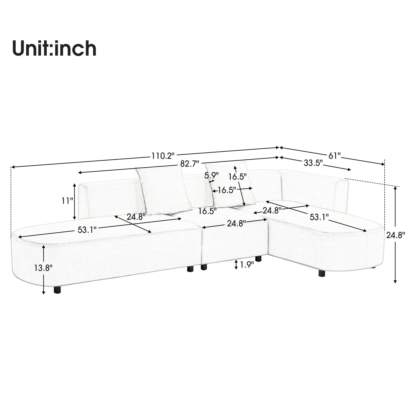 Elysian Haven L-Shaped Sectional