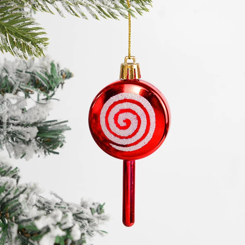 14pcs Christmas Ball Ornaments Set-Candy Cane