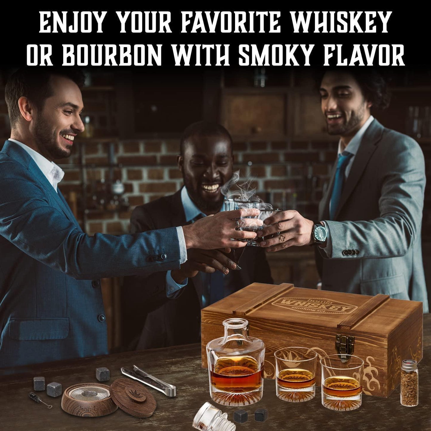 SmokeFusion: Whiskey Smoker & Glass Set