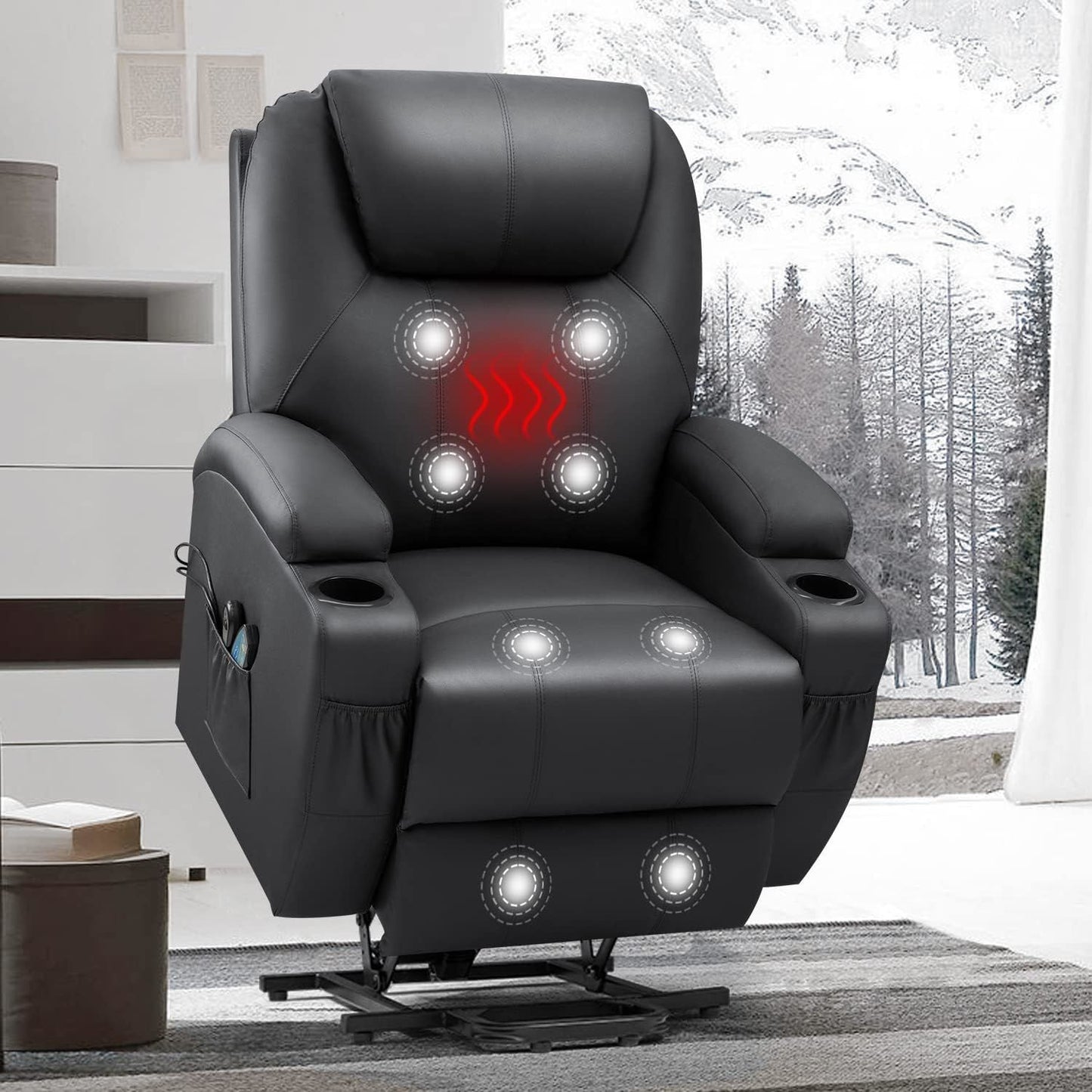 Electric Power Lift Recliner Chair with Massage/Heat