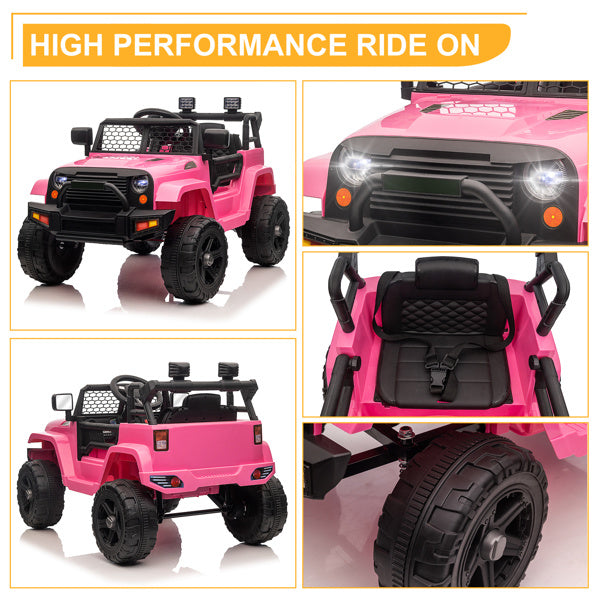 Pink Racer Ride-On Jeep