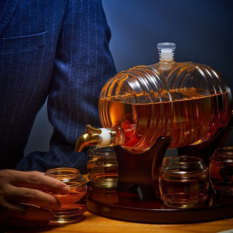 BarrelCraft: Artisan Whiskey Decanter Set