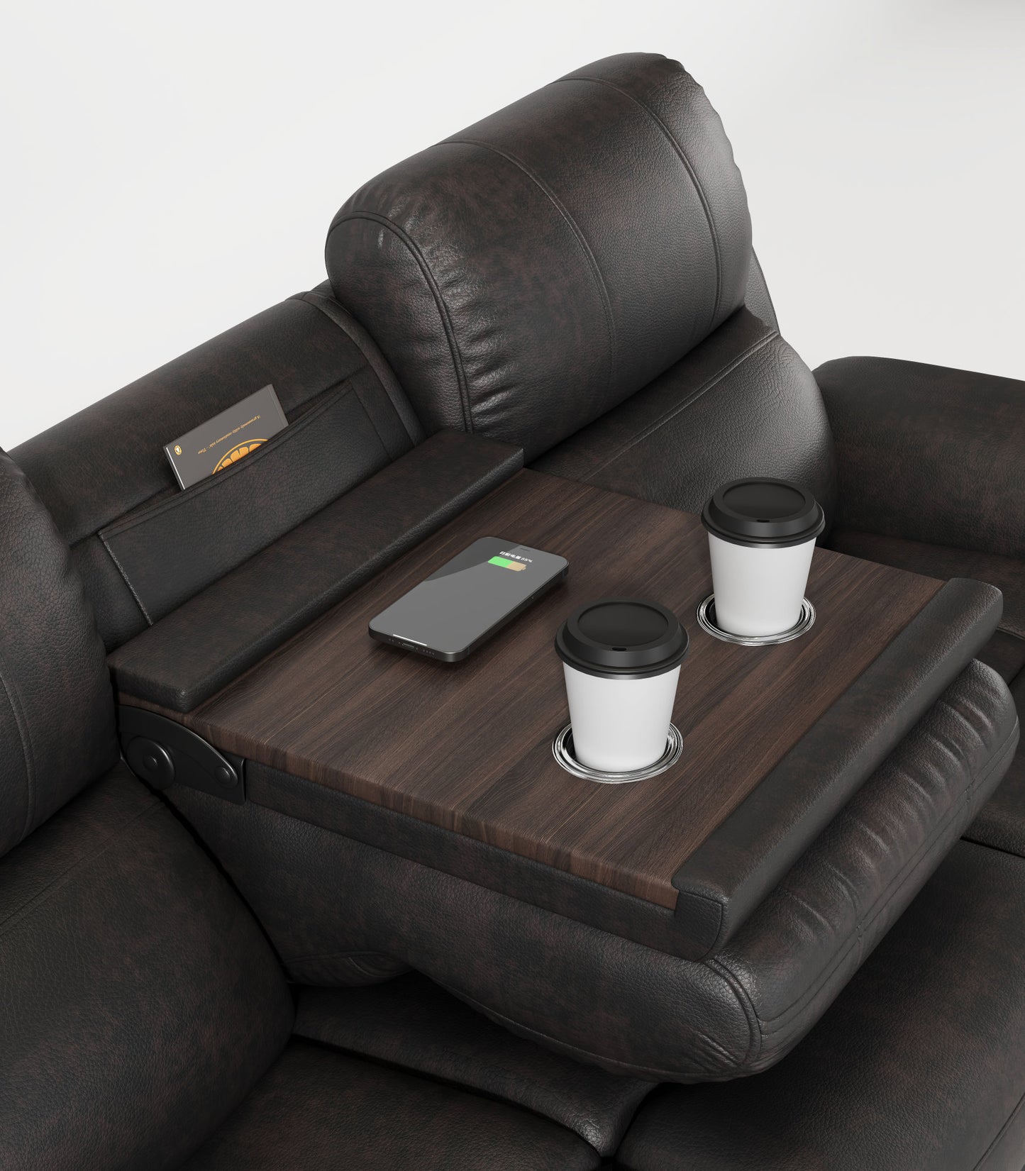 3-Seat Recliner Sofa - Espresso